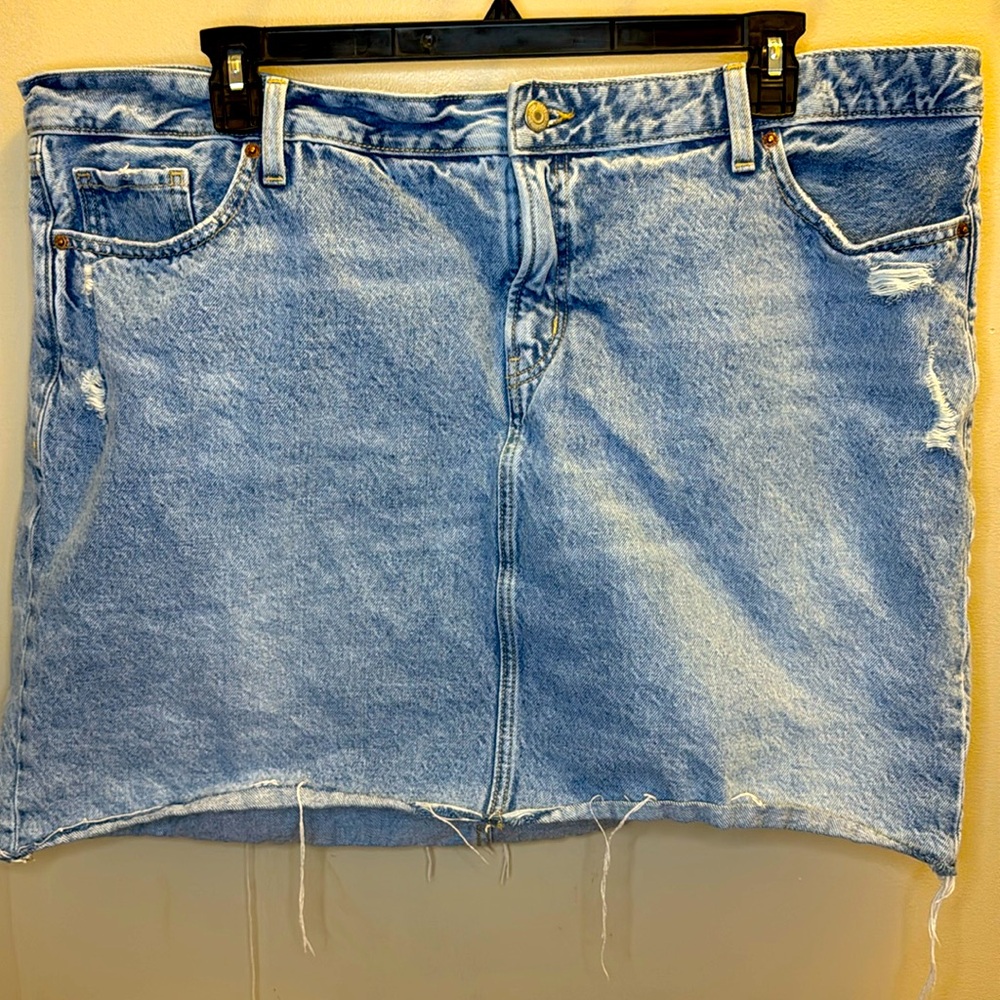 Old Navy Light Blue Denim Mini Skirt